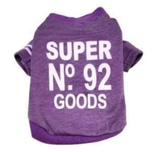 画像3: 【メール便無料】愛犬服 英字ロゴ 長袖 Tシャツ トレーナー 裏起毛 暖かい犬服 犬の冬服 プードル チワワ カッコカワイイ :パープル