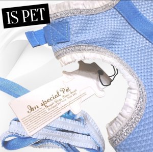 画像7: 高級IS PET ブルー ハーネス＆リードセット フリル フリル チュール 小型犬 チワワ プードル 春夏 お出かけ GW 旅行 上品ブルー