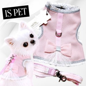 画像4: 高級IS PET ピンク ハーネス＆リードセット フリル フリル チュール 小型犬 チワワ プードル 春夏 お出かけ GW 旅行 可愛い