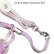 画像8: 【メール便無料】愛犬用 犬服 ペット用 ハーネス SET 犬用 犬 可愛い ベア チェック柄 くま ハーネスセット 胴輪セット 可愛いハーネス 小型犬 散歩 旅行 軽量 簡単装着 プラムピンク (8)