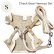 画像8: 【メール便無料】愛犬用 犬服 ペット用 ハーネス SET 犬用 犬 可愛い ベア チェック柄 くま ハーネスセット 胴輪セット 可愛いハーネス 小型犬 散歩 旅行 軽量 簡単装着 マスタード色 (8)