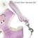 画像5: 【メール便無料】愛犬用 犬服 ペット用 ハーネス SET 犬用 犬 可愛い ベア チェック柄 くま ハーネスセット 胴輪セット 可愛いハーネス 小型犬 散歩 旅行 軽量 簡単装着 プラムピンク (5)