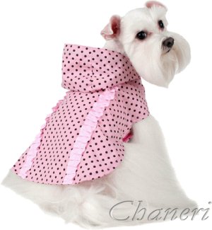 画像1: 【期間限定セール】【メール便無料】愛犬服/ポルカドットレインコート・ピンク【PINKAHOLIC】xmas