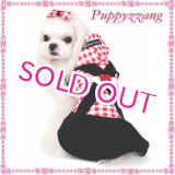 画像: 【＋500ポイント】愛犬服/冬/チェックエンジェル ワンピース【Puppyzzang】メール便OK/ポカセール