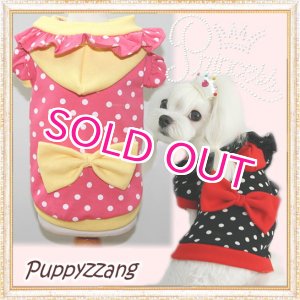 画像:  【新作】【セール】【メール便OK】犬服/ジョリーフリルフーディー【PUPPYZZANG】