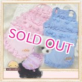 画像: 【新作】【Sale】【1580円】【犬 服】【メール便OK】ポンポン＆フリルのタンクTEE【ABBYABBY】