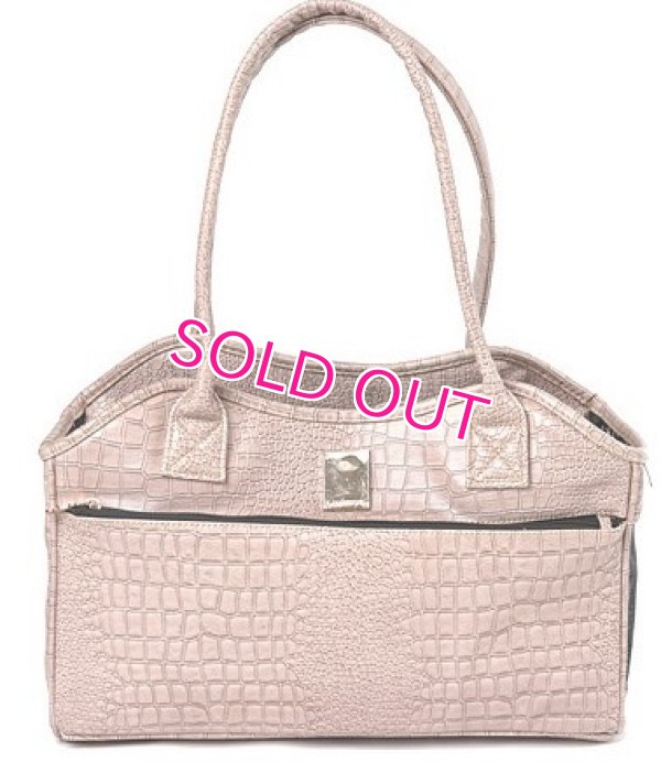 画像2: 【送料無料】Parisdog　クロコ型押し風キャリーバッグ【Mannish Pet Bag】【Lサイズ】