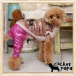 画像2: 【犬 服】【メール便OK】【早割2980円】【新作】セレブなニットストライプのフードTEE【コカパパ】【Cockerpapa】