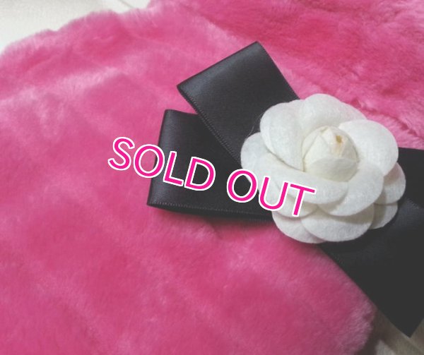 画像8: 【再入荷】【犬 服】【カメリアリボン付】PETCOふわふわコート【メール便OK】