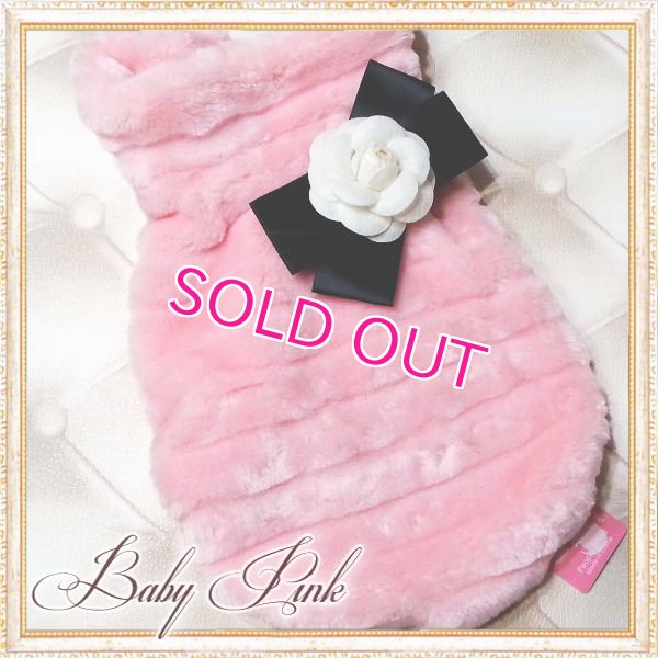 画像6: 【再入荷】【犬 服】【カメリアリボン付】PETCOふわふわコート【メール便OK】