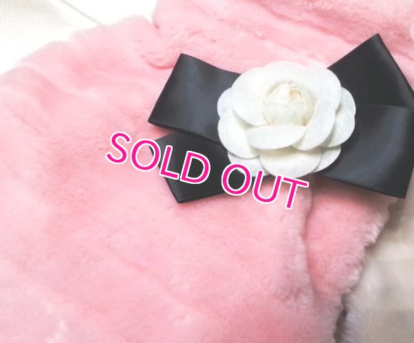 画像9: 【再入荷】【犬 服】【カメリアリボン付】PETCOふわふわコート【メール便OK】