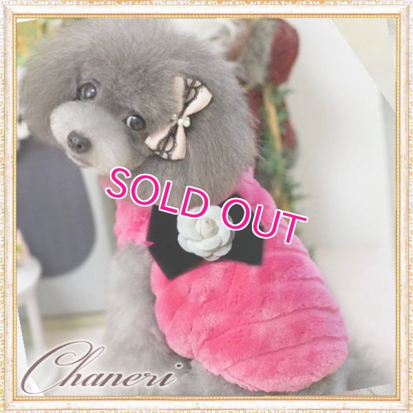 画像3: 【再入荷】【犬 服】【カメリアリボン付】PETCOふわふわコート【メール便OK】