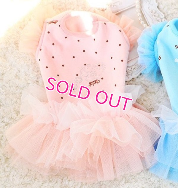 画像6: 【新作】【値下げ】【Sale】【1980円】【犬 服】ふわふわフリルの水玉ワンピ【petstyle】【メール便OK】