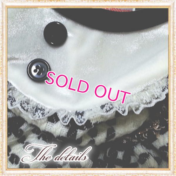 画像7: 【犬 服】【新作】【2980円】Coco調白黒チェックドレス オフホワイト【Doggy Star】【メール便OK】