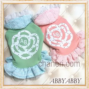 画像: 【犬 服】【新作】【2480円】Cocoカメリア＆ツイードフーディーワンピース【ABBYABBY】【メール便OK】