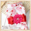 画像12: 【犬 服】【Sale】【帯飾り付】可愛い梅の花ゆかた【Petstyle】浴衣　和装　着物【メール便OK】