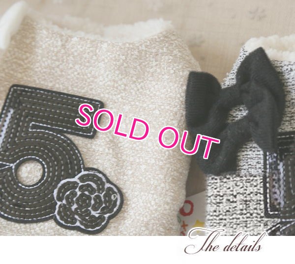 画像8: 【犬 服】【訳あり 素材違い】【1780円】New ツイードNo.5ワンピース【Petstyle】【メール便OK】