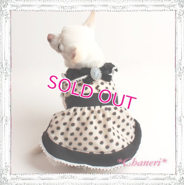 画像9: 【再入荷】秋冬春/愛犬服/水玉のカメオドレス【メール便OK】