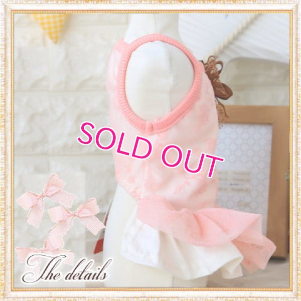 画像12: 【新作】【春夏】【1580円】【犬 服】ローズ柄チュールのキャミワンピース【Petstyle】【メール便OK】