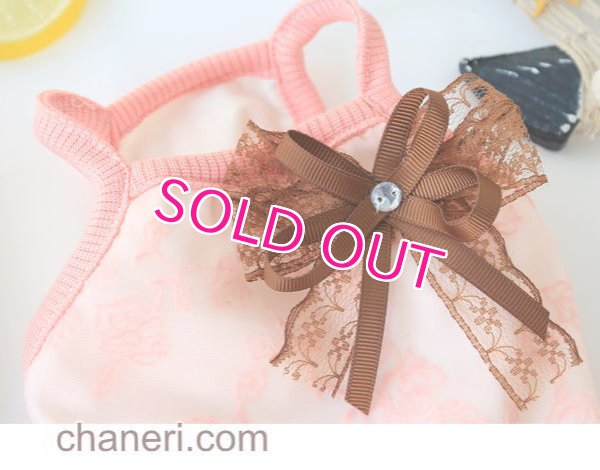 画像5: 【新作】【春夏】【1580円】【犬 服】ローズ柄チュールのキャミワンピース【Petstyle】【メール便OK】