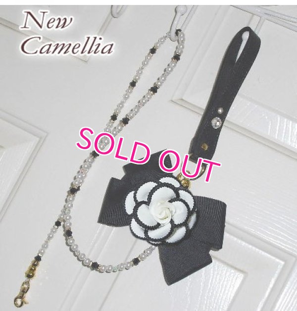 画像6: 【New】愛犬用★エレガントNewカメリアリボンのビーズリード・ホワイト〜8kg Chaneri  