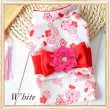 画像5: 【犬 服】【Sale】【帯飾り付】可愛い梅の花ゆかた【Petstyle】浴衣　和装　着物【メール便OK】