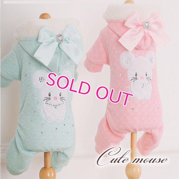 画像15: 犬 服  犬の服 ドッグウェア 【新入荷】キュートマウス の 可愛い オールインワン つなぎ カバーオール【メール便OK】