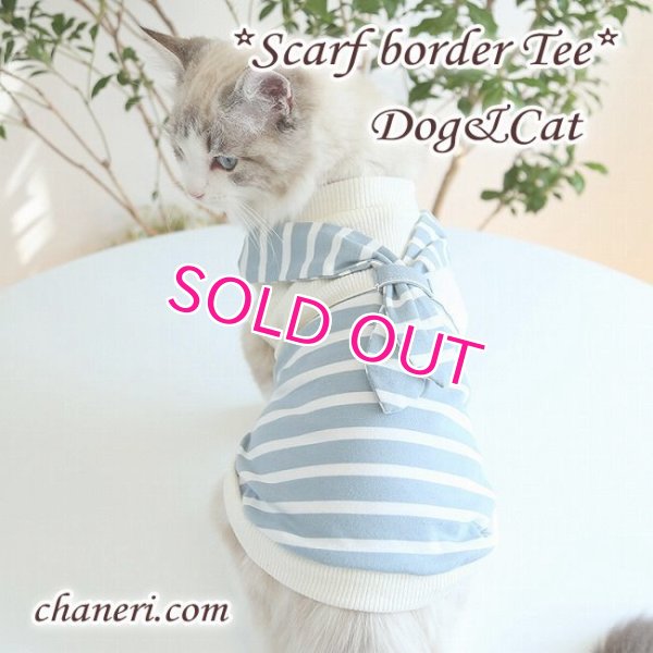 画像7: 【犬 服】【Sale】【在庫限り】Petstyle スカーフスタイルのボーダーTEE【メール便OK】最終値下げ　