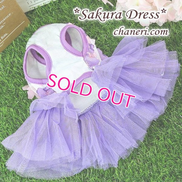 画像19:  【犬 服】【sale】【春夏】Sakuraモチーフチュチュフリルのワンピース【メール便OK】