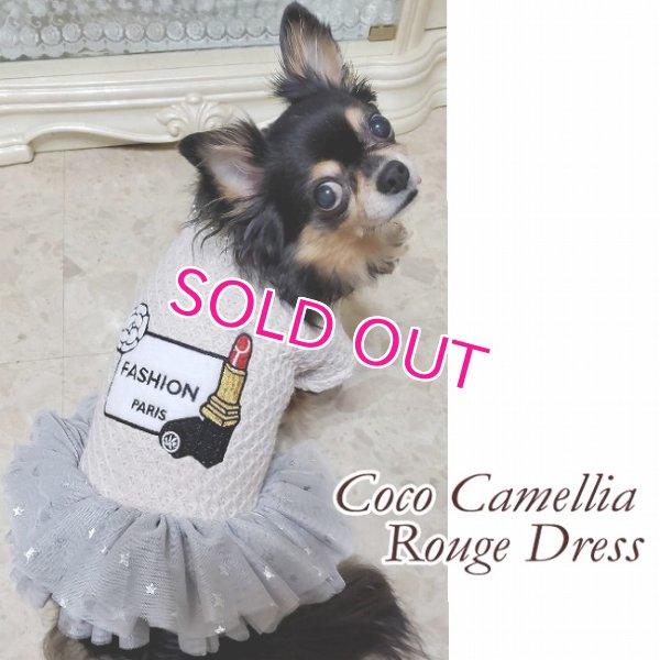 画像3: 犬 服 犬の服【秋冬】 Coco調のカメリア＆ルージュチュチュDress【メール便可】パーティー イベント