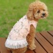 画像3: 愛犬の服/シフォンとパールフリルのラグジュアリーdress【cockerpapa】