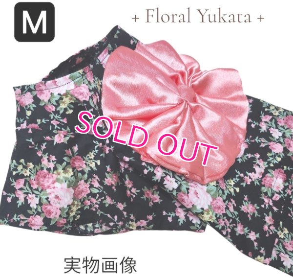 画像6: 【犬 服】【Sale】【1220円】【帯飾り付】オシャレゆかた【Cute dog】【メール便OK】ブラック M