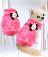 画像: 【sale】【新色】【犬 服】【カメリアリボン付】PETCOふわふわコート【メール便OK】