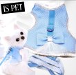 画像3: 高級IS PET ブルー ハーネス＆リードセット フリル フリル チュール 小型犬 チワワ プードル 春夏 お出かけ GW 旅行 上品ブルー