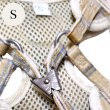 画像9: 【メール便無料】愛犬用 犬服 ペット用 ハーネス SET 犬用 犬 可愛い ベア チェック柄 くま ハーネスセット 胴輪セット 可愛いハーネス 小型犬 散歩 旅行 軽量 簡単装着 マスタード色