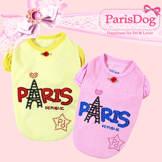 画像5: 犬 服/最終Sale【1050円】春 夏・パリスパフTEE　イエロー/ParisDog