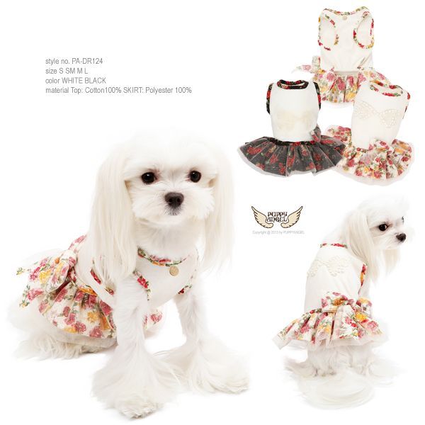 画像: PUPPYANGEL/新作Floral Angel Tutu Dress/PA -DR124【送料無料】