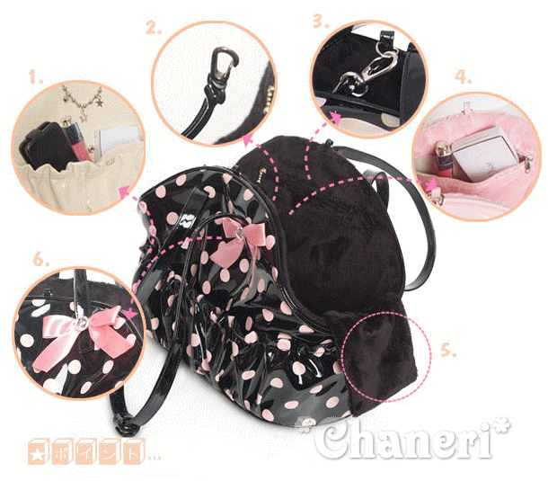 画像: 【在庫限り】水玉キャリーバッグ　Polkadot Bowling Carrier【Pappyangel】