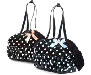 画像1: 【在庫限り】水玉キャリーバッグ　Polkadot Bowling Carrier【Pappyangel】