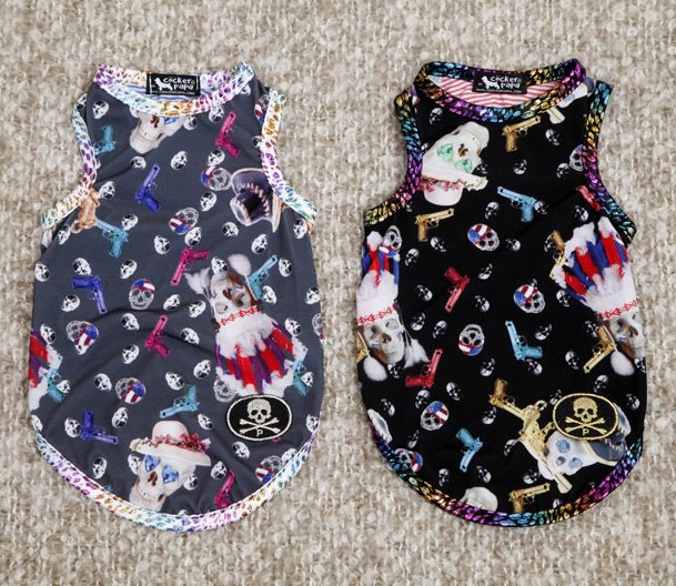 犬 服】【春夏】【Sale】【1680円】ギャングスカルタンクトップ