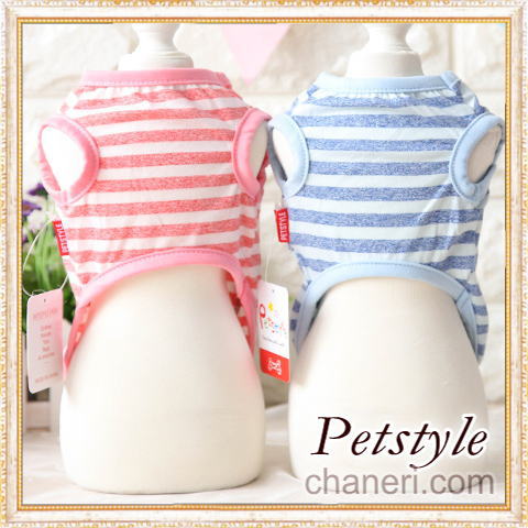 画像: 在庫sale【犬 服】スマイル ボーダー TEE 【Petstyle】【メール便OK】在庫限り
