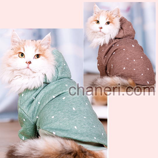 画像: 【新作】【秋冬】【犬服】オシャレなアースカラー長袖フードTEE【HOOPET】【メール便OK】