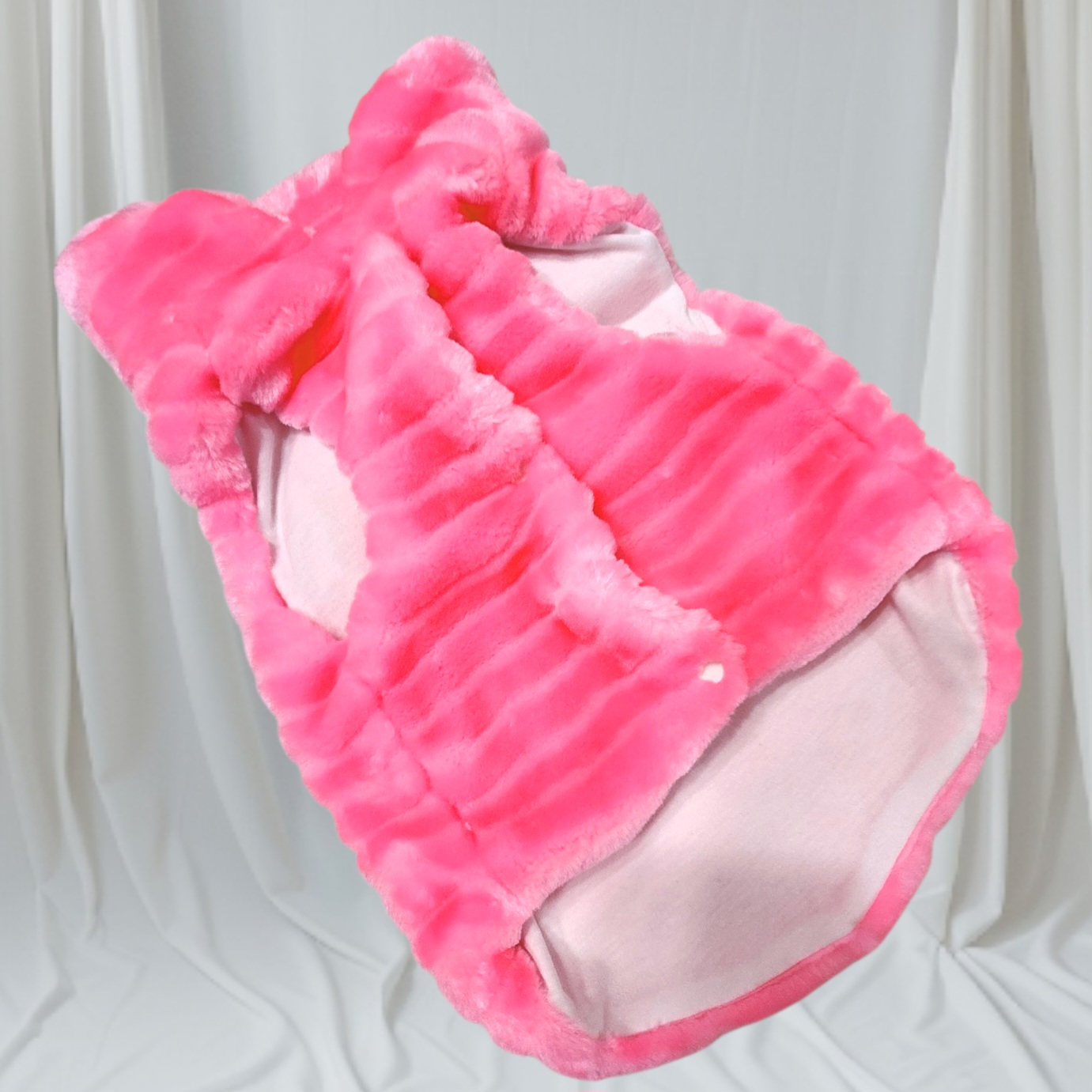 画像: 【sale】【新色】【犬 服】【カメリアリボン付】PETCOふわふわコート【メール便OK】