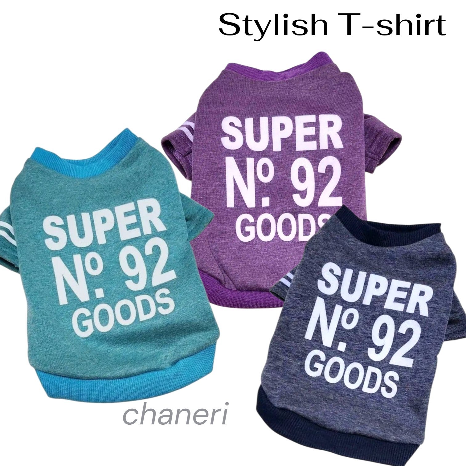 画像: 【メール便無料】愛犬服 英字ロゴ 長袖 Tシャツ トレーナー 裏起毛 暖かい犬服 犬の冬服 プードル チワワ カッコカワイイ :パープル