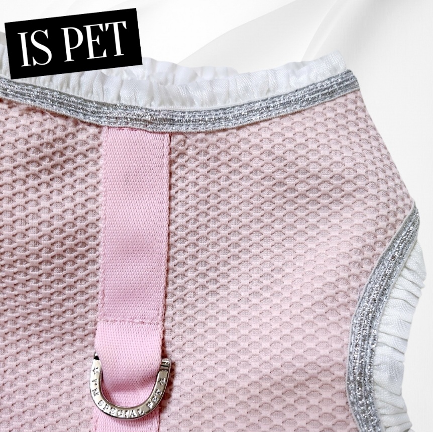 画像6: 高級IS PET ピンク ハーネス＆リードセット フリル フリル チュール 小型犬 チワワ プードル 春夏 お出かけ GW 旅行 可愛い