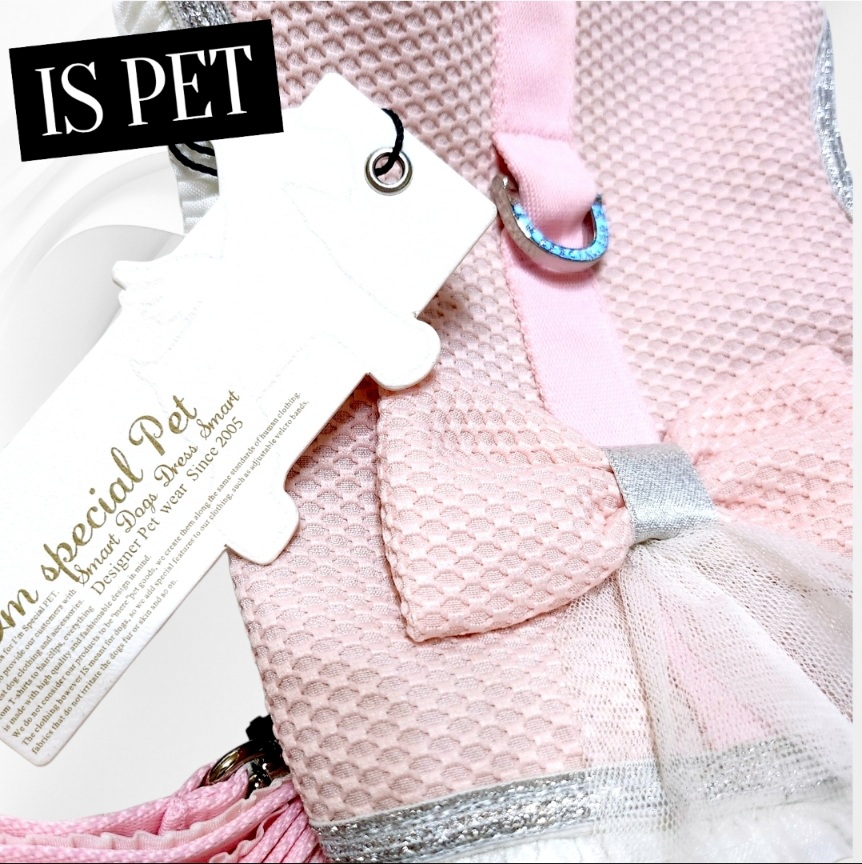 画像5: 高級IS PET ピンク ハーネス＆リードセット フリル フリル チュール 小型犬 チワワ プードル 春夏 お出かけ GW 旅行 可愛い