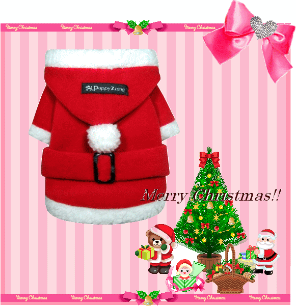 画像: 【再入荷】【大特価】【1500円】メリークリスマス！サンタさんフード【puppyzzang】【セット割】1480　xmas